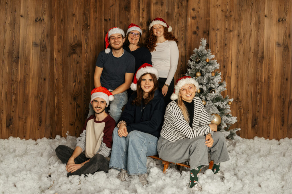 Teamfoto von Weihnachten